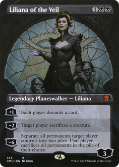 Liliana of the Veil (Borderless) (373) [Dominaria United] foil - Deck Out Gaming