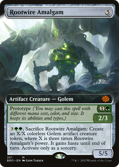 Rootwire Amalgam (Extended Art) (351) [The Brothers' War] foil - Deck Out Gaming