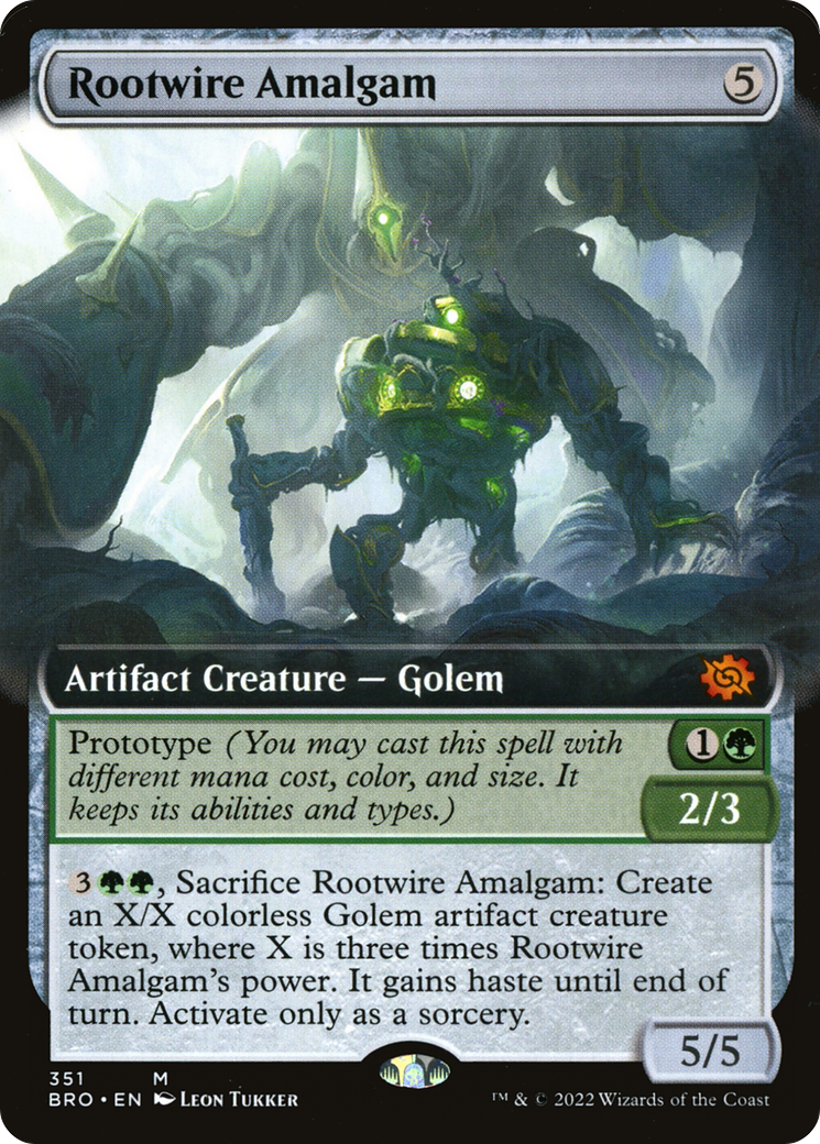 Rootwire Amalgam (Extended Art) (351) [The Brothers' War] foil - Deck Out Gaming