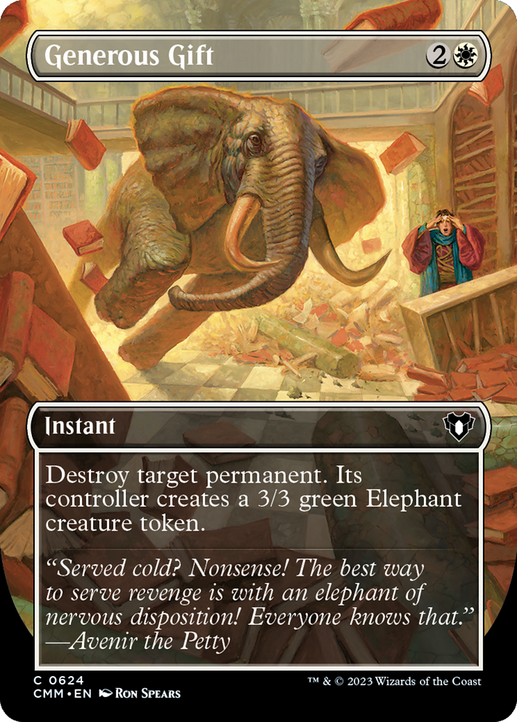 Generous Gift (Borderless) (624) [Commander Masters] - Deck Out Gaming