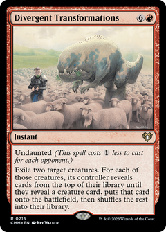 Divergent Transformations (216) [Commander Masters] foil - Deck Out Gaming