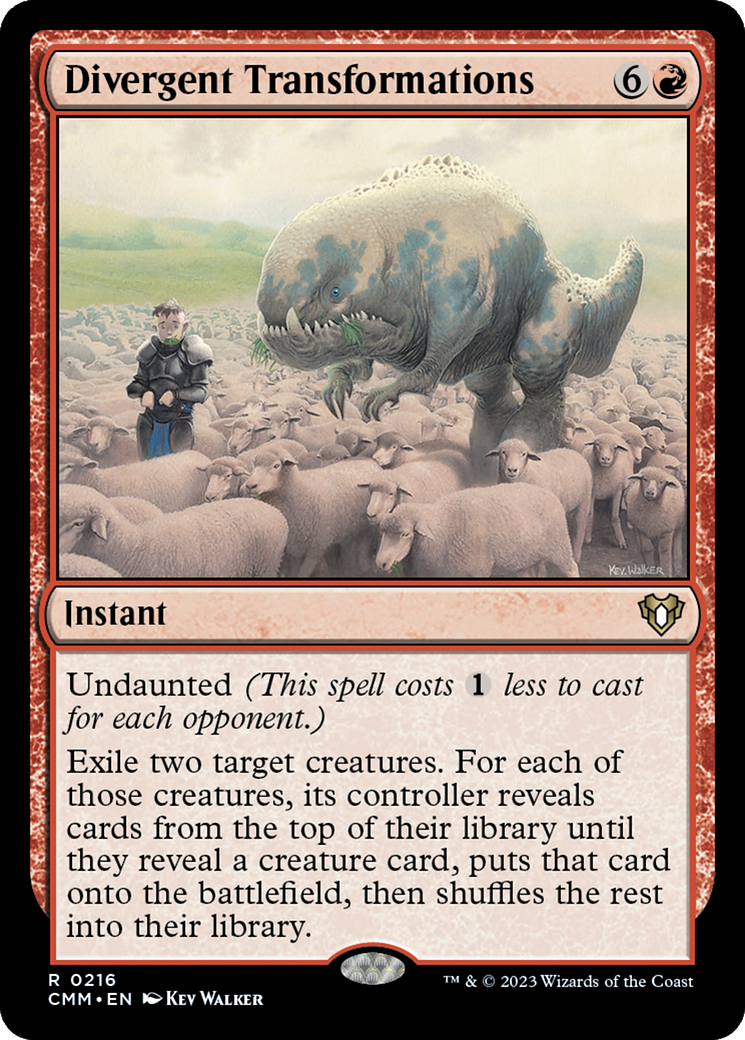 Divergent Transformations (216) [Commander Masters] foil - Deck Out Gaming
