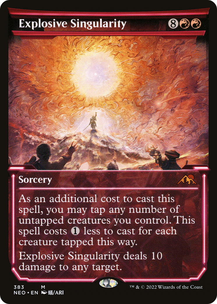 Explosive Singularity (Showcase) (383) [Kamigawa: Neon Dynasty] foil - Deck Out Gaming
