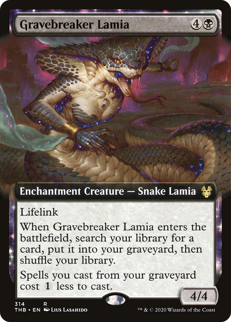 Gravebreaker Lamia (Extended Art) (314) [Theros Beyond Death] foil - Deck Out Gaming