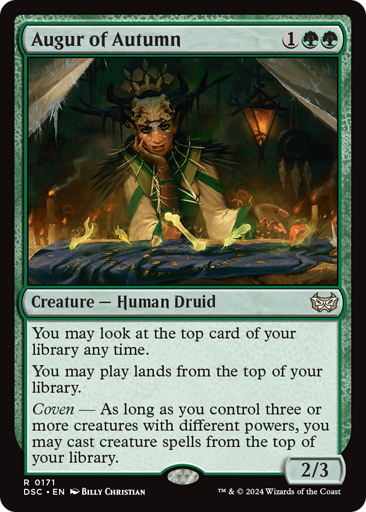 Augur of Autumn (171) [Duskmourn: House of Horror Commander] - Deck Out Gaming