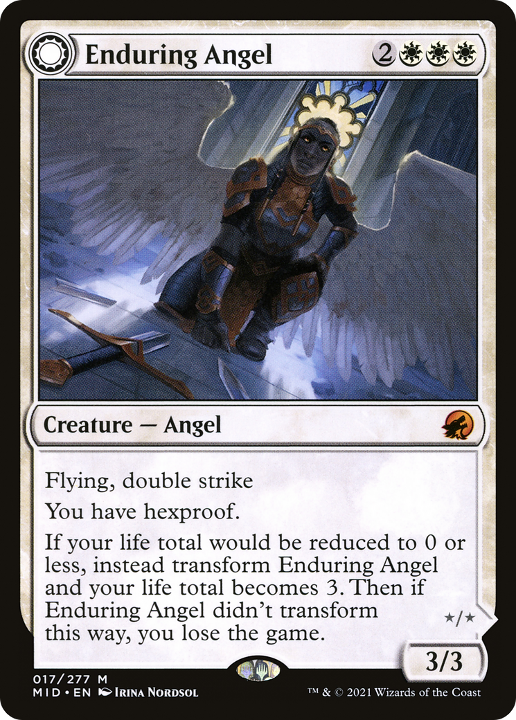 Enduring Angel (17) [Innistrad: Midnight Hunt] - Deck Out Gaming