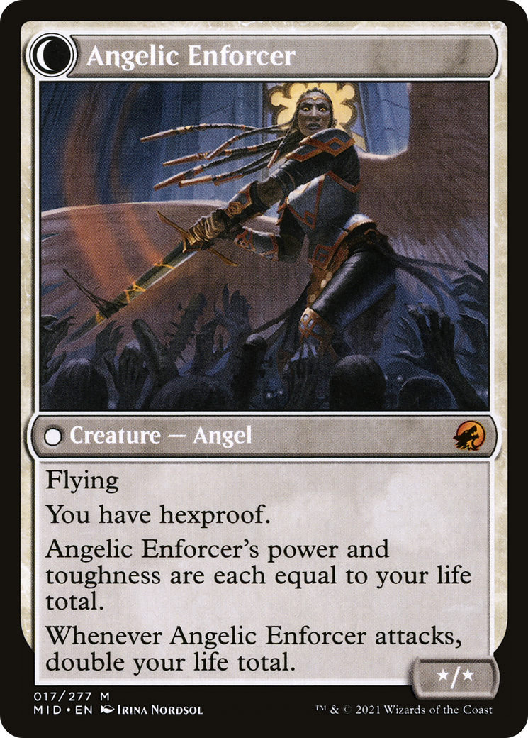 Enduring Angel (17) [Innistrad: Midnight Hunt] - Deck Out Gaming