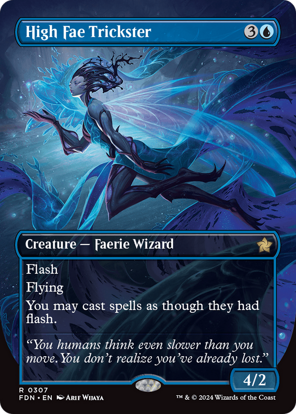 High Fae Trickster (Borderless) (307) [Foundations] - Deck Out Gaming