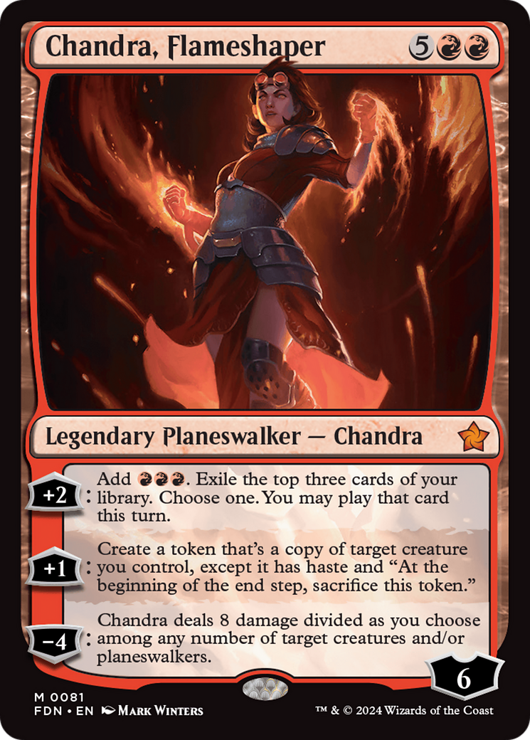 Chandra, Flameshaper (81) [Foundations] foil - Deck Out Gaming
