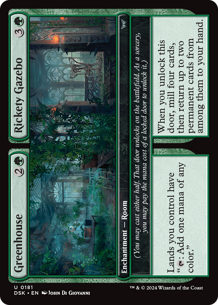 Greenhouse // Rickety Gazebo (181) [Duskmourn: House of Horror] - Deck Out Gaming