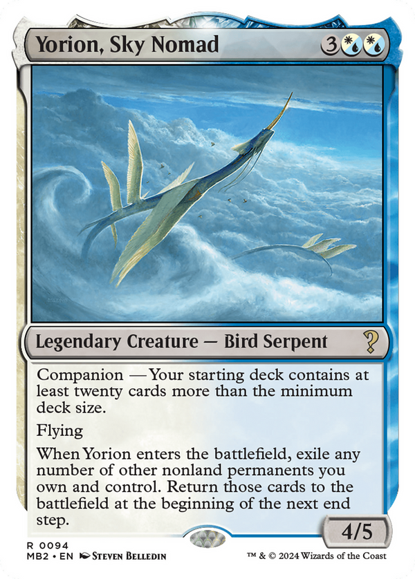 Yorion, Sky Nomad (White Border) (94) [Mystery Booster 2] - Deck Out Gaming