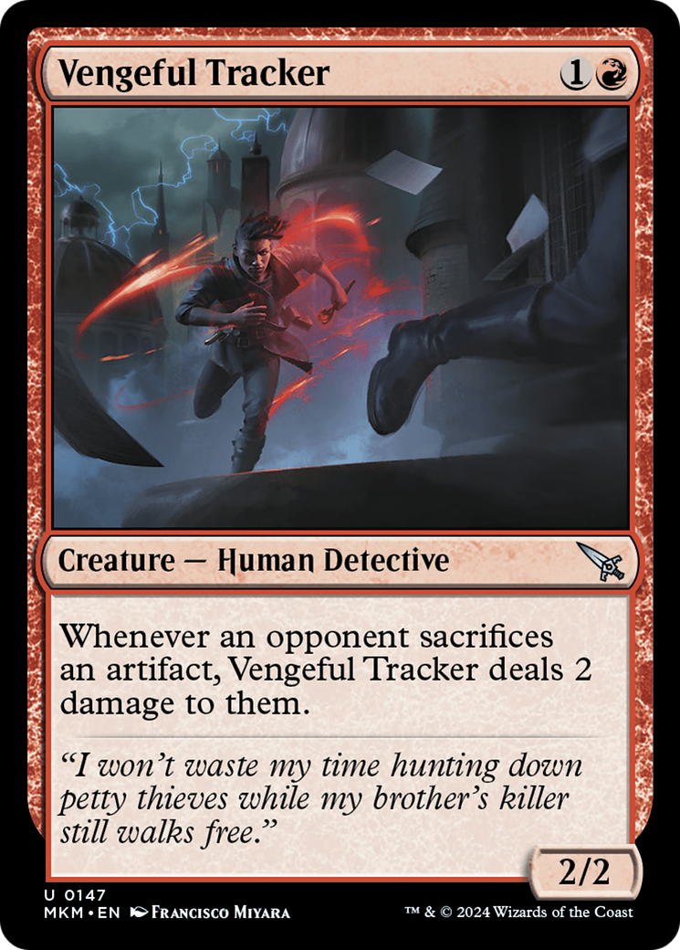 Vengeful Tracker (147) [Murders at Karlov Manor] - Deck Out Gaming
