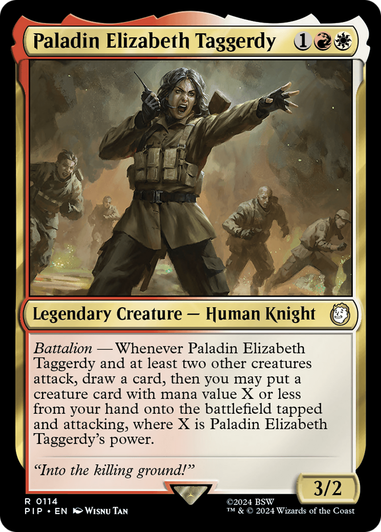 Paladin Elizabeth Taggerdy (114) [Fallout] - Deck Out Gaming