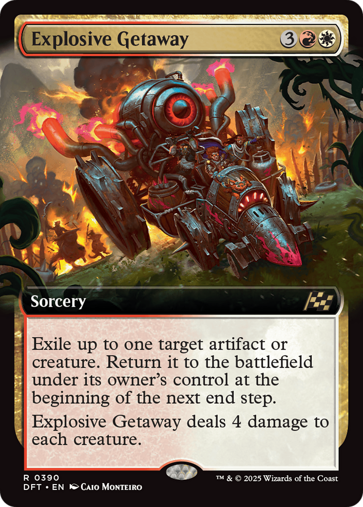 Explosive Getaway (Extended Art) (390) [Aetherdrift] - Deck Out Gaming