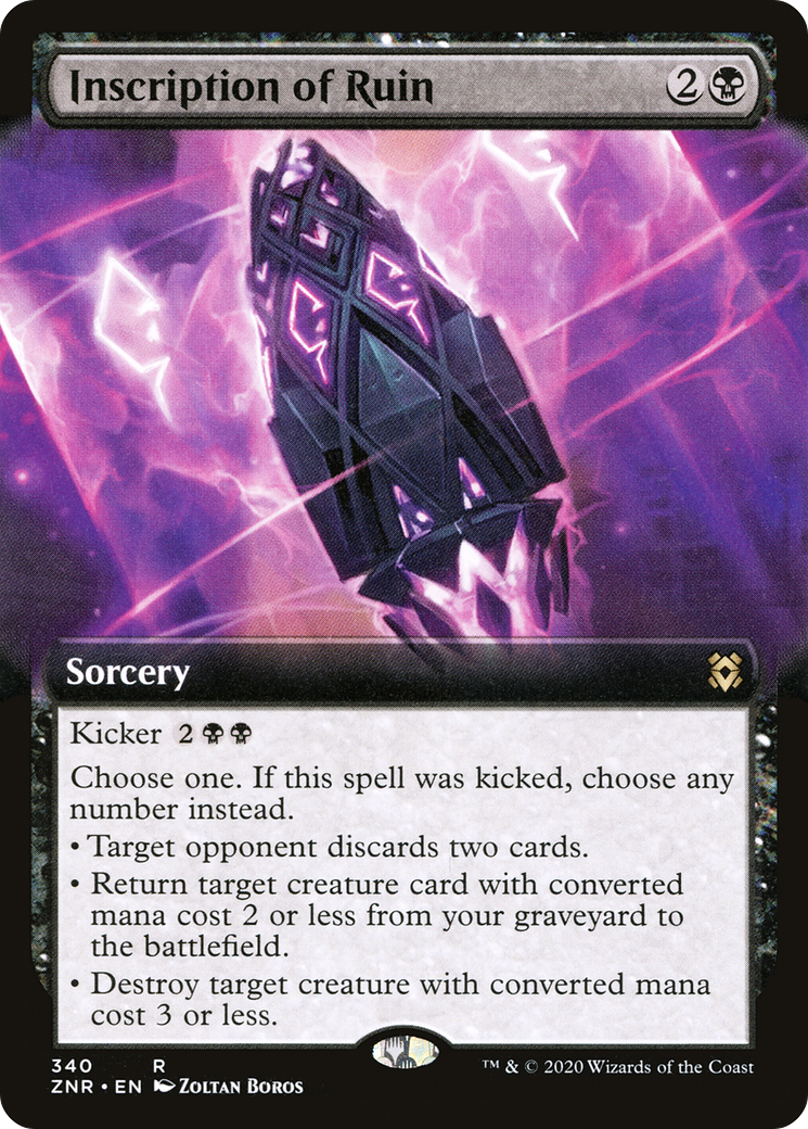 Inscription of Ruin (Extended Art) (340) [Zendikar Rising] - Deck Out Gaming