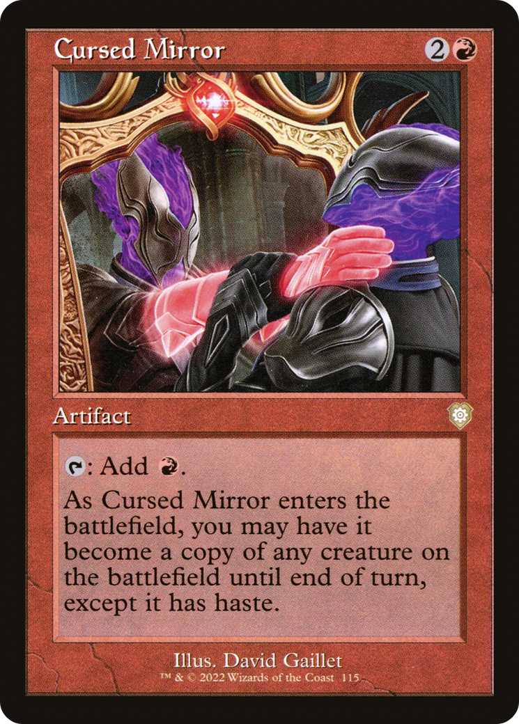 Cursed Mirror (Retro Frame) (115) [Commander: The Brothers' War] - Deck Out Gaming