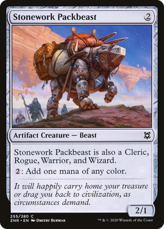 Stonework Packbeast (255) [Zendikar Rising] foil - Deck Out Gaming
