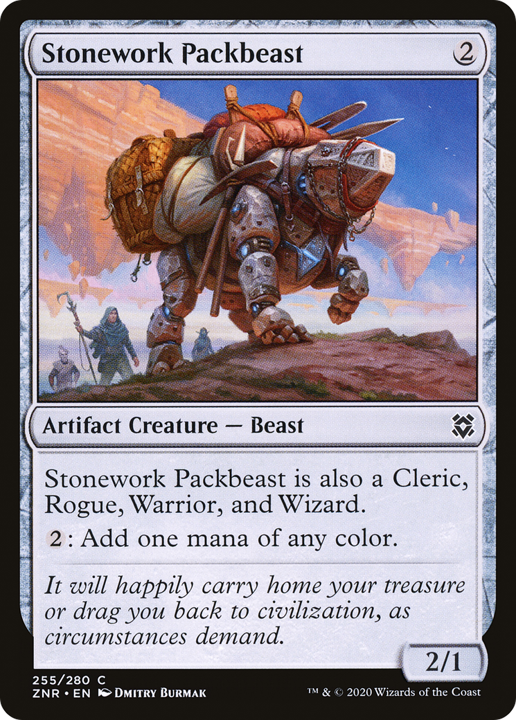 Stonework Packbeast (255) [Zendikar Rising] - Deck Out Gaming