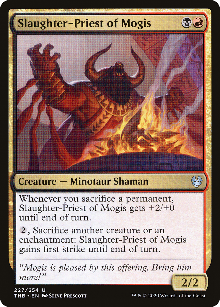 Slaughter-Priest of Mogis (227) [Theros Beyond Death] foil - Deck Out Gaming