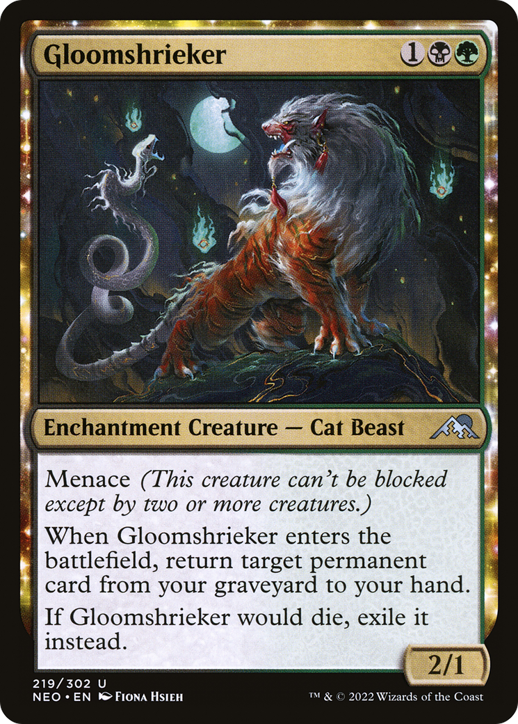 Gloomshrieker (219) [Kamigawa: Neon Dynasty] foil - Deck Out Gaming