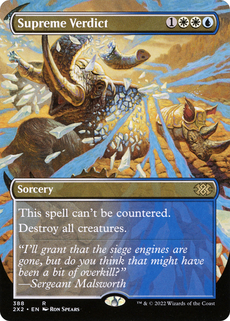 Supreme Verdict (Borderless) (388) [Double Masters 2022] - Deck Out Gaming