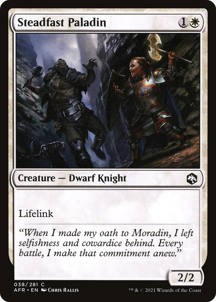 Steadfast Paladin (38) [Adventures in the Forgotten Realms] - Deck Out Gaming