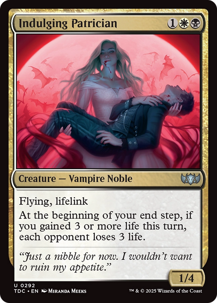 Indulging Patrician (292) [Commander: Tarkir: Dragonstorm] - Deck Out Gaming