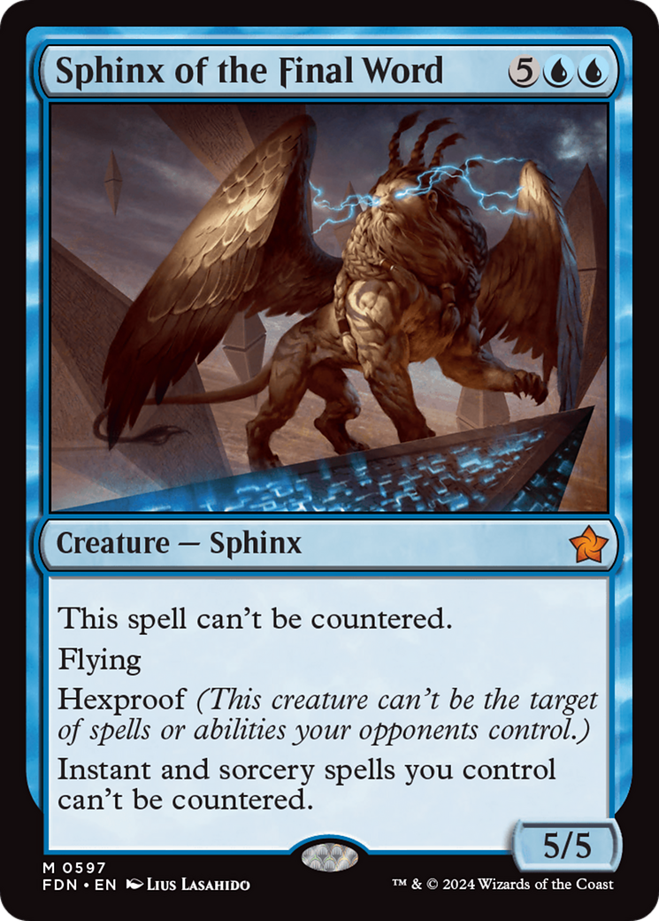 Sphinx of the Final Word (597) [Foundations] - Deck Out Gaming