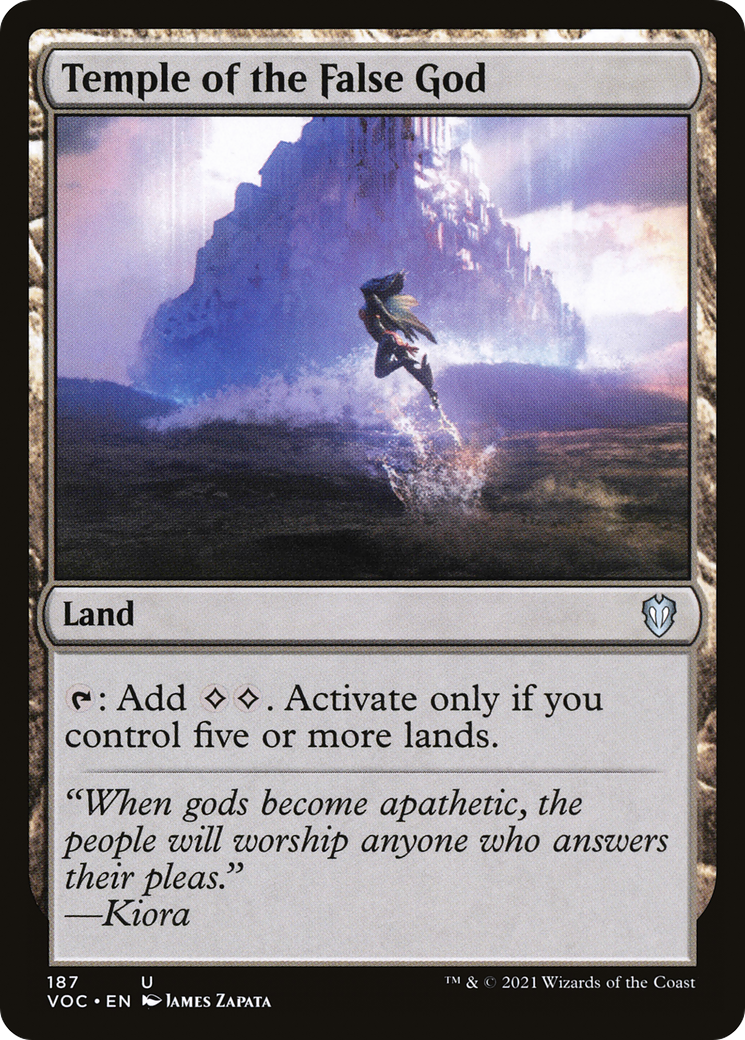 Temple of the False God (187) [Commander: Innistrad: Crimson Vow] - Deck Out Gaming