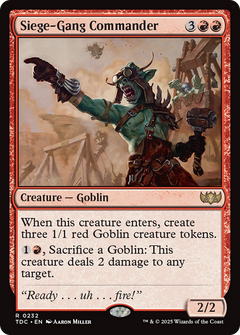 Siege-Gang Commander (232) [Commander: Tarkir: Dragonstorm] - Deck Out Gaming