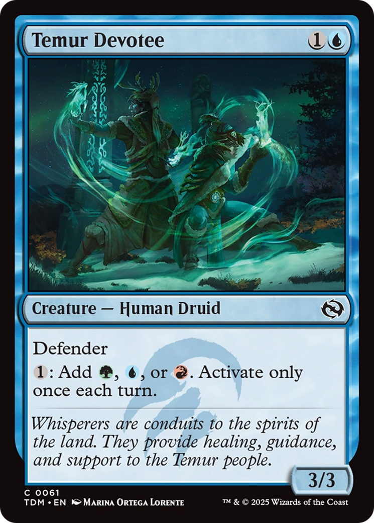 Temur Devotee (61) [Tarkir: Dragonstorm] foil - Deck Out Gaming