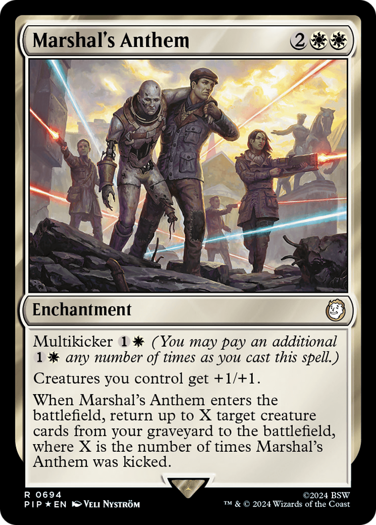 Marshal's Anthem (Surge Foil) (694) [Fallout] foil - Deck Out Gaming