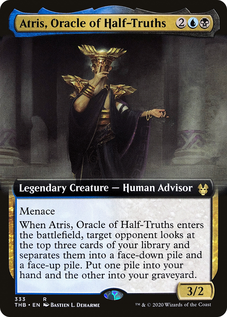 Atris, Oracle of Half-Truths (Extended Art) (333) [Theros Beyond Death] foil - Deck Out Gaming
