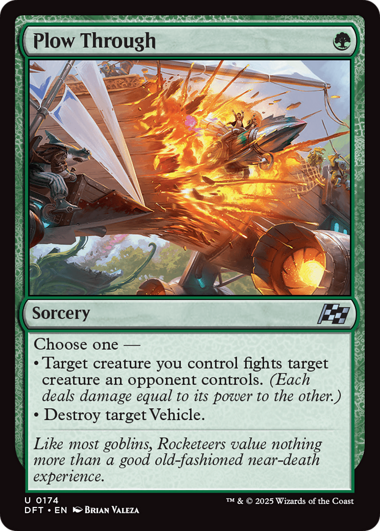Plow Through (174) [Aetherdrift] foil - Deck Out Gaming