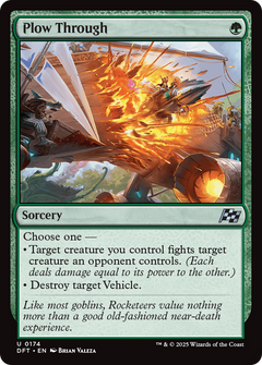 Plow Through (174) [Aetherdrift] foil - Deck Out Gaming