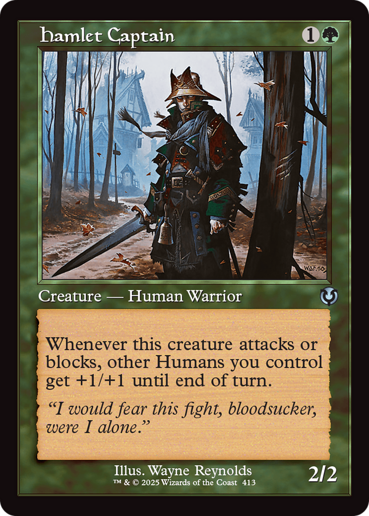Hamlet Captain (Retro Frame) (413) [Innistrad Remastered] foil - Deck Out Gaming