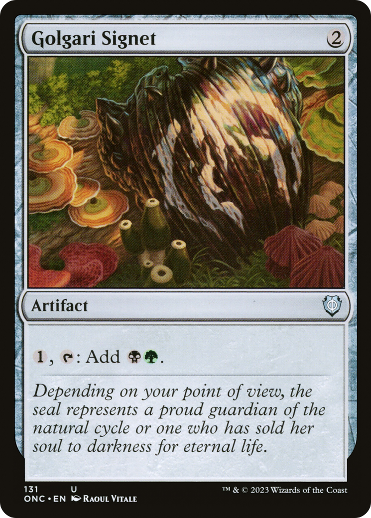 Golgari Signet (131) [Commander: Phyrexia: All Will Be One] - Deck Out Gaming
