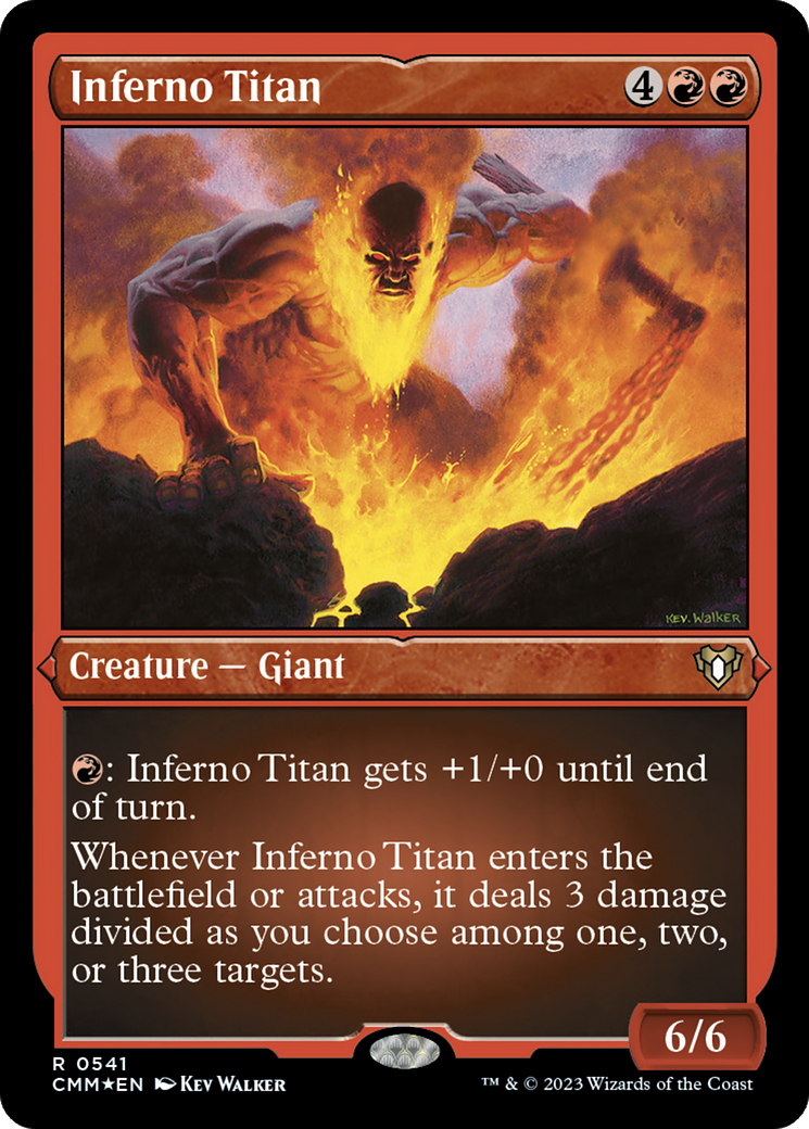 Inferno Titan (541) [Commander Masters] etched - Deck Out Gaming