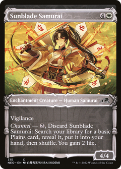 Sunblade Samurai (Showcase) (315) [Kamigawa: Neon Dynasty] - Deck Out Gaming