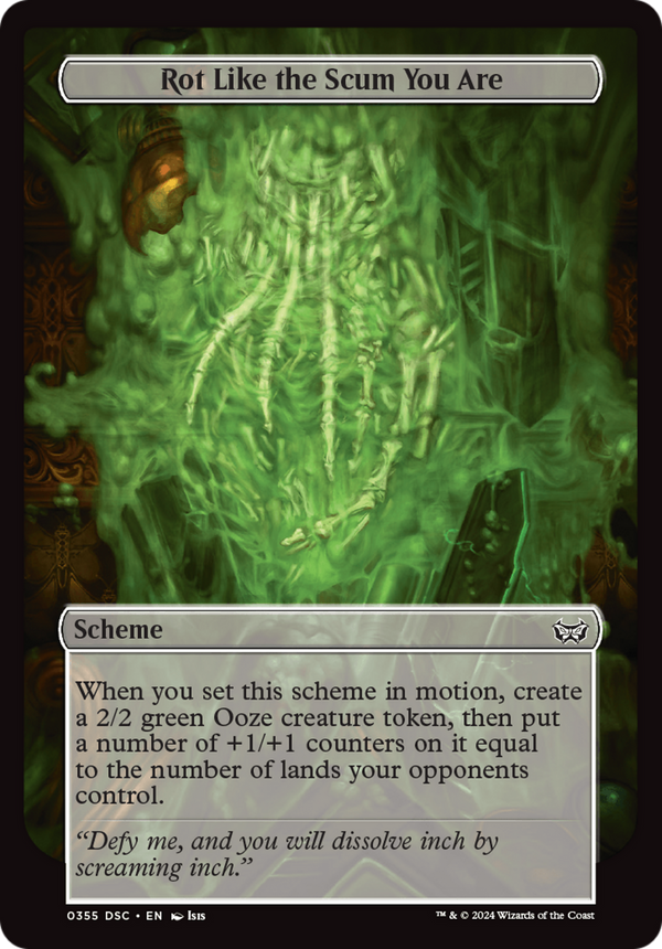 Rot Like the Scum You Are (Full Art) (355) [Duskmourn: House of Horror Commander] - Deck Out Gaming