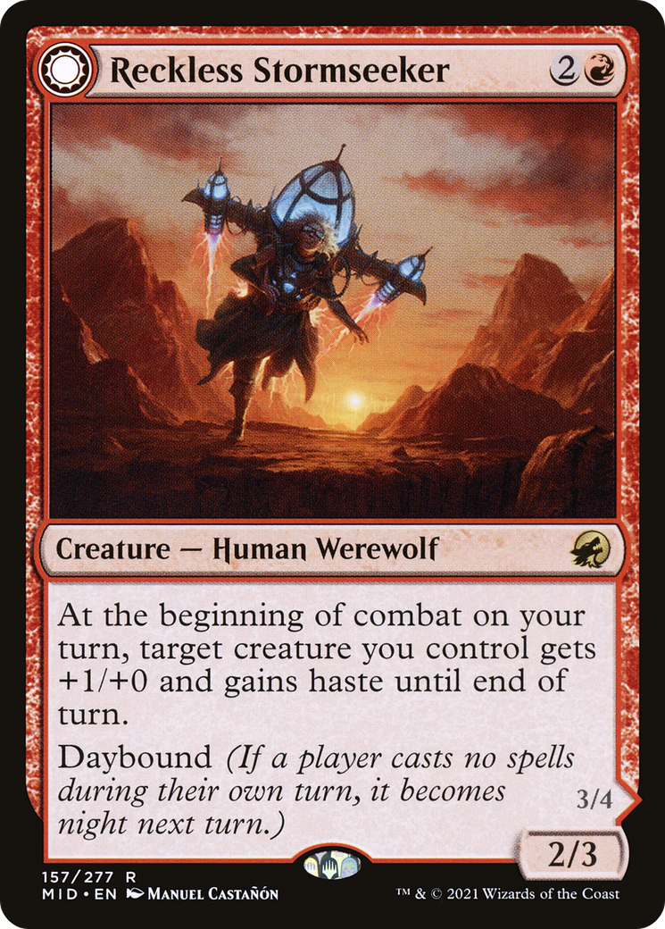 Reckless Stormseeker (157) [Innistrad: Midnight Hunt] - Deck Out Gaming