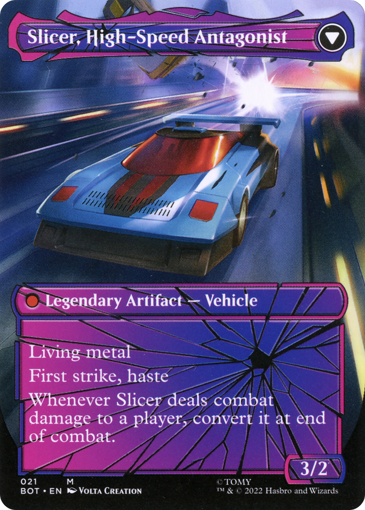 Slicer, Hired Muscle (Shattered Glass) (21) [Transformers] foil - Deck Out Gaming