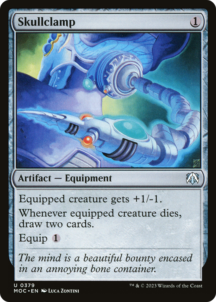 Skullclamp (379) [March of the Machine Commander] - Deck Out Gaming