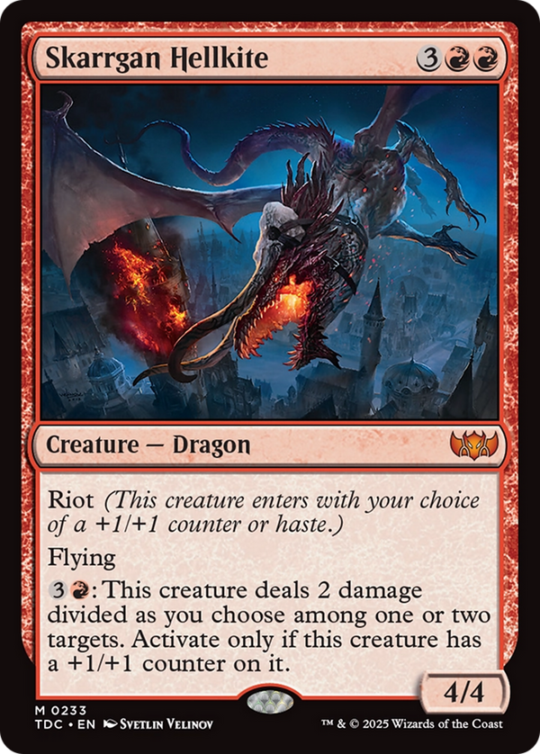 Skarrgan Hellkite (233) [Commander: Tarkir: Dragonstorm] - Deck Out Gaming