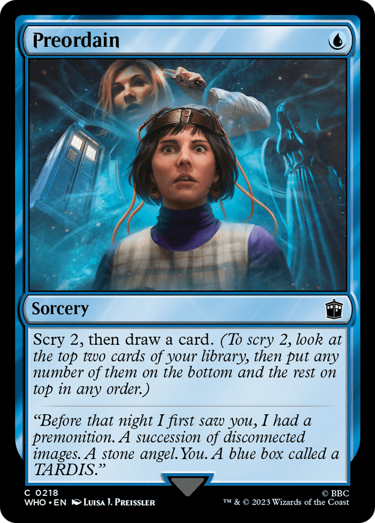 Preordain (218) [Doctor Who] foil - Deck Out Gaming