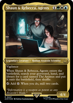 Shaun & Rebecca, Agents (247) [Assassin's Creed] etched - Deck Out Gaming