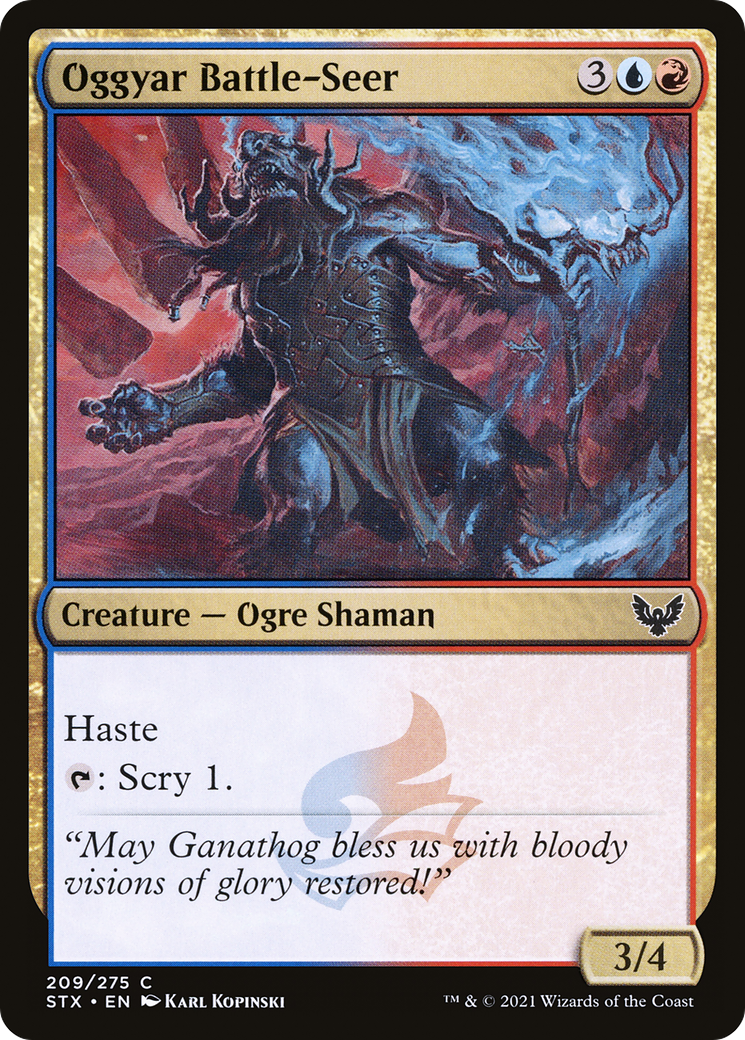 Oggyar Battle-Seer (209) [Strixhaven: School of Mages] foil - Deck Out Gaming