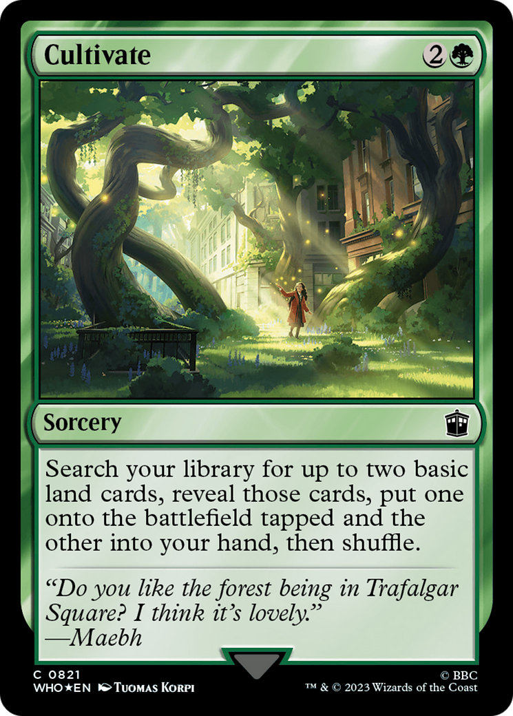 Cultivate (Surge Foil) (821) [Doctor Who] foil - Deck Out Gaming