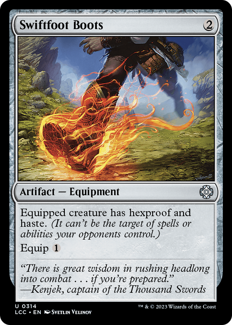 Swiftfoot Boots (314) [The Lost Caverns of Ixalan Commander] - Deck Out Gaming