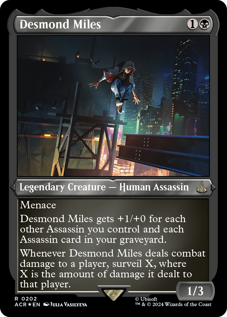 Desmond Miles (202) [Assassin's Creed] etched - Deck Out Gaming